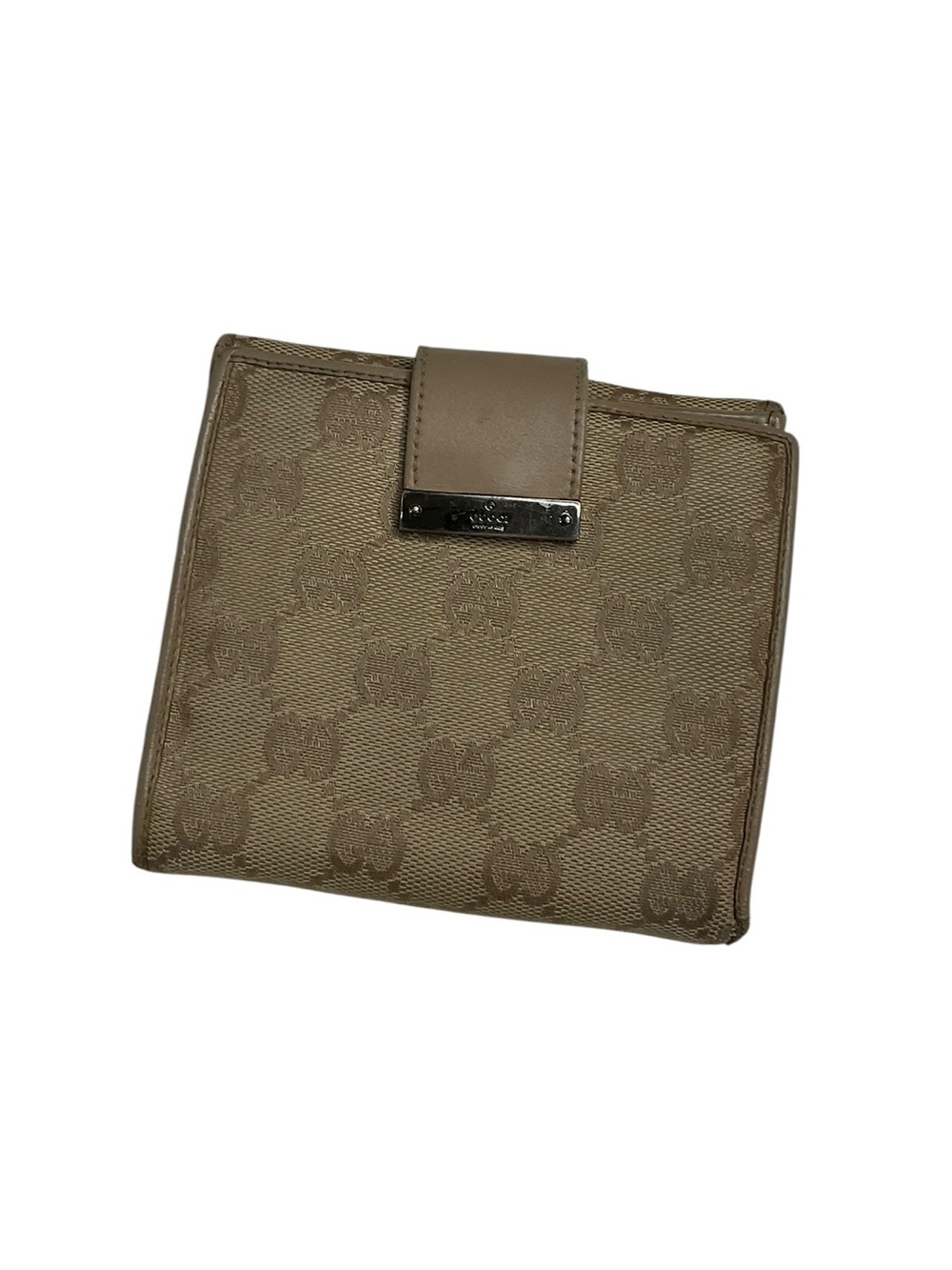 Gucci Vintage GG Canvas Tan Monogram Bifold Wallet - Picture 4 of 16